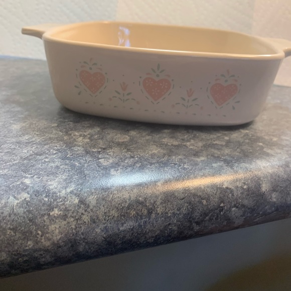 Corningware Forever Yours Heart Pattern 1Liter - Picture 4 of 9